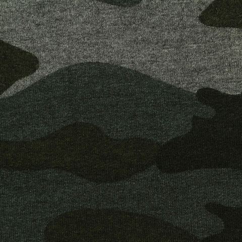 Bold Camo Viscose Cotton Stretch French Terry Fabric