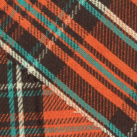 Bold Plaid 100% Cotton Knit Fabric
