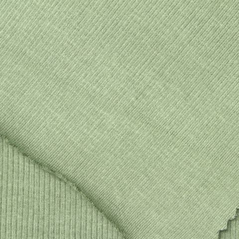 Heather Viscose Stretch Rib Knit Fabric