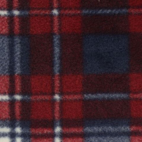 Bold Plaid 100% Polyester Fleece Fabric