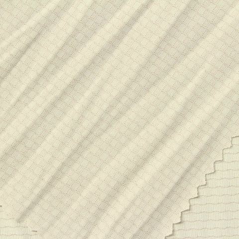 Fine Plaid Polyester Stretch Knit Fabric