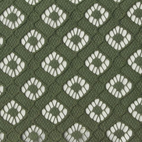 Green Floral Lace, Nylon-Cotton