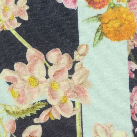 Bold Floral Viscose Stretch Knit Fabric