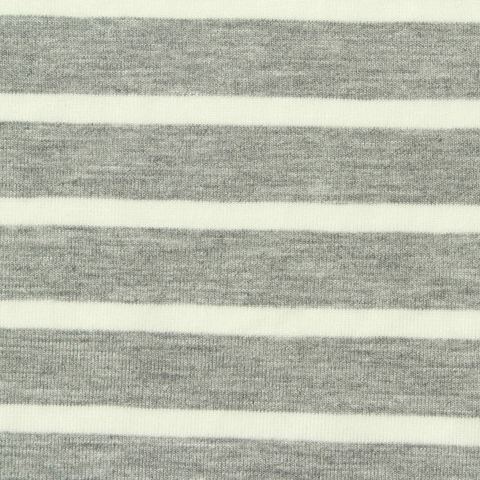 Striped Viscose Stretch Knit Fabric