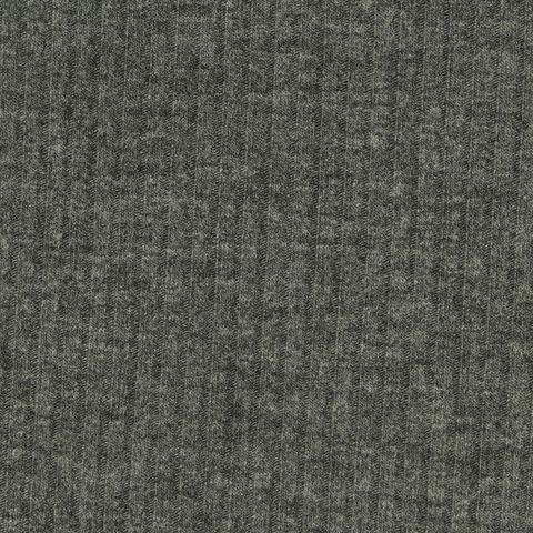 Heather Polyester Viscose Stretch Rib Knit Fabric