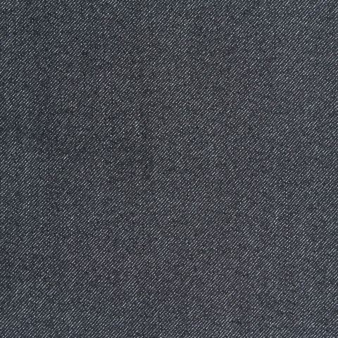 Heather Polyester Viscose Stretch Denim Fabric