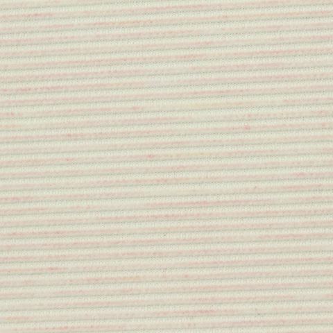 Fine Striped Brushed Polyester Stretch Knit Fabric
