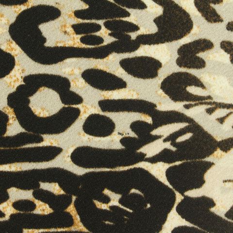 Black Leopard Knit, Polyester