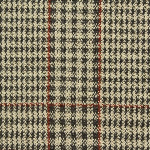 Bold Plaid Polyester Stretch Knit Fabric