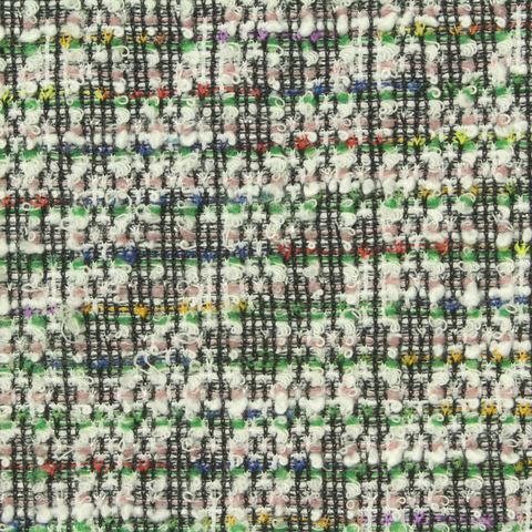 Heather Polyester Metallic Stretch Bouclé Fabric