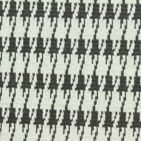 Plaid Polyester Stretch Knit Fabric