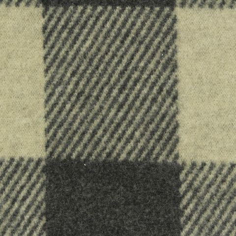 Bold Plaid Polyester Viscose Stretch Knit Fabric