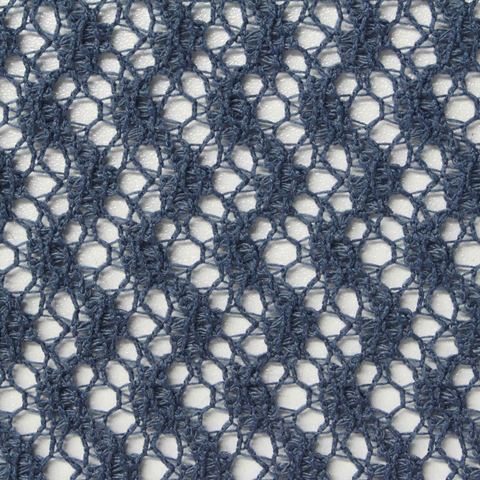 Blue-Grey Openwork Lace, Polyester