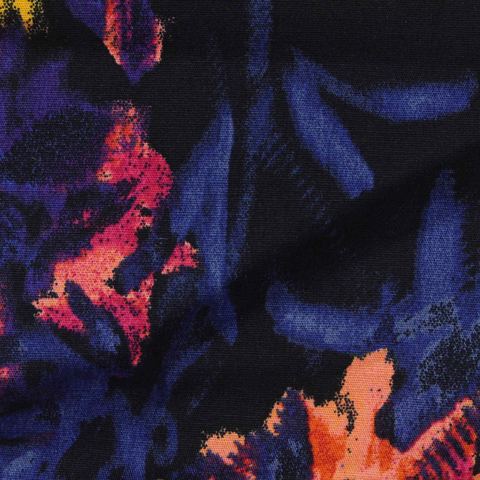 Printed Cotton Stretch Poplin Fabric