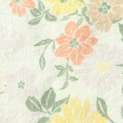 Bold Floral Polyester Stretch Woven Fabric