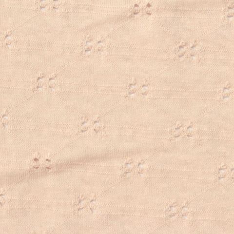 Beige Openwork-Dot Jacquard, Poly-Viscose