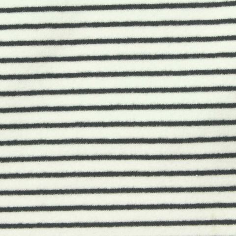 Fine Striped Polyester Stretch Velvet Fabric