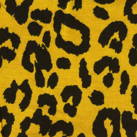 Animal Print Viscose Stretch Jersey Knit Fabric