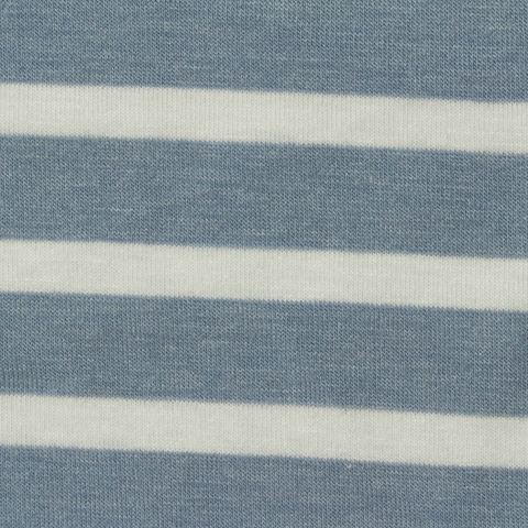 Blue Stripe Jersey Knit, Poly-Viscose