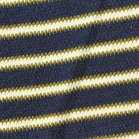 Striped 100% Cotton Knit Fabric