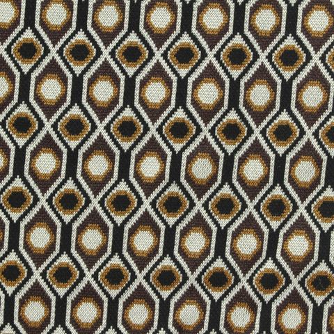 Black Hexagons Ponte Knit, Poly-Viscose