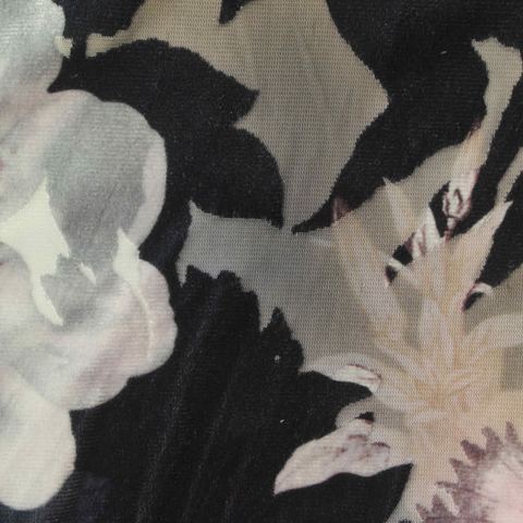 Bold Floral Polyester Nylon Stretch Knit Fabric
