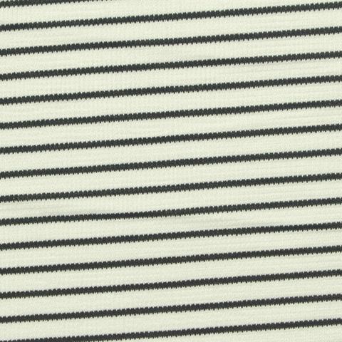 Fine Striped Polyester Stretch Knit Fabric