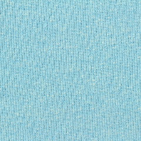 Heather Polyester Cotton Blend Stretch Rib Knit Fabric
