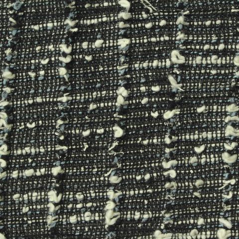 Plaid Polyester Cotton Metallic Stretch Bouclé Fabric