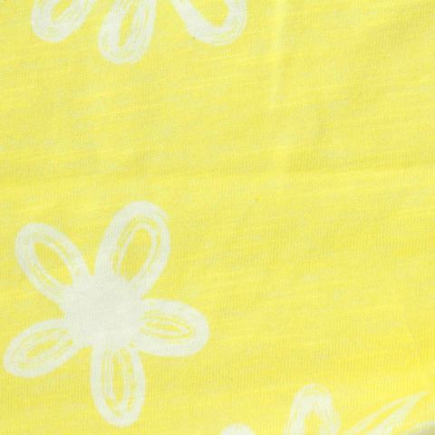 Bold Floral Slub Jersey Knit Fabric