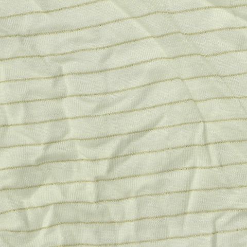 Fine Striped Viscose Metallic Knit Fabric