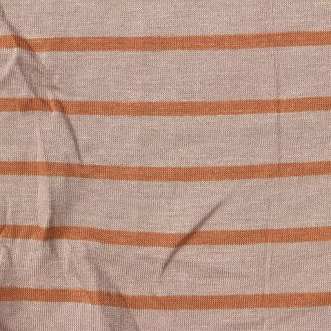 Beige Horizontal-Stripe Knit