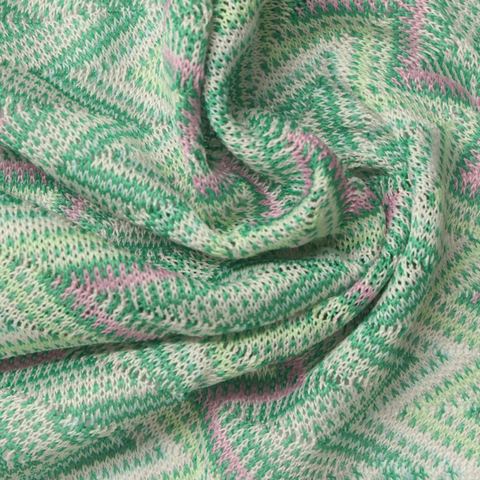 Jacquard 100% Polyester Knit Fabric