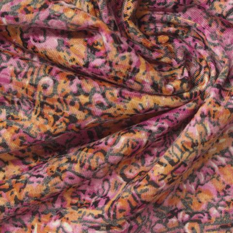 Pink Abstract Jersey Knit, Poly-Cotton