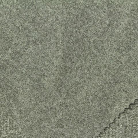 Heather Brushed Polyester Stretch Knit Fabric