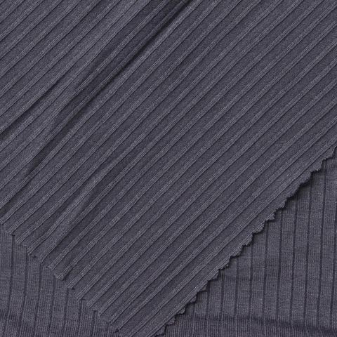 Viscose Stretch Rib Knit Fabric