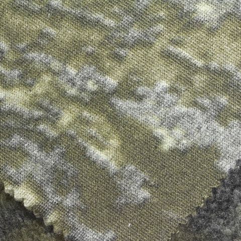 Camo 100% Polyester Sherpa Fleece Fabric