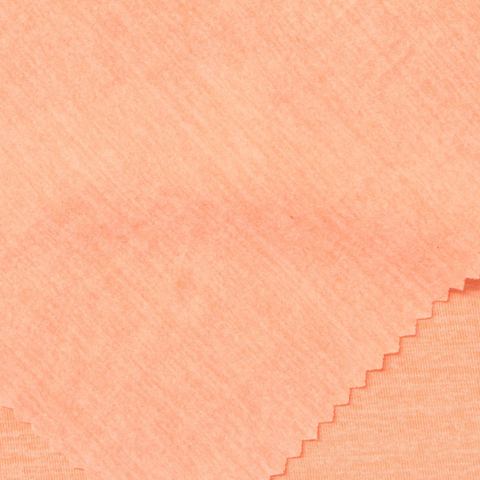Heather Brushed Polyester Stretch Knit Fabric