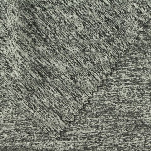 Heather Brushed 100% Polyester Knit Fabric