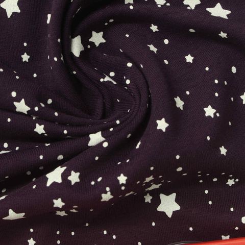 Printed Cotton Stretch French Terry Fabric