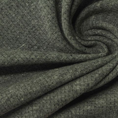 Heather Polyester Cotton Mesh Fabric