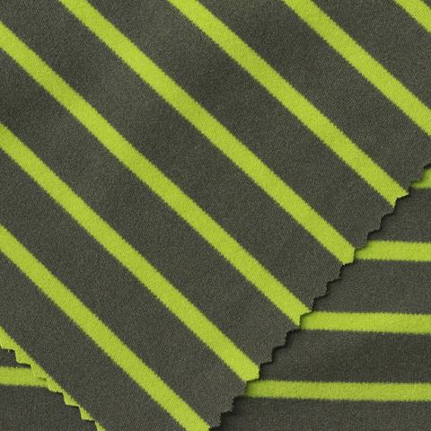 Lime Diagonal-Stripe Velvet, Polyester