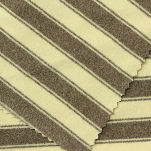 Striped Polyester Stretch Velvet Fabric