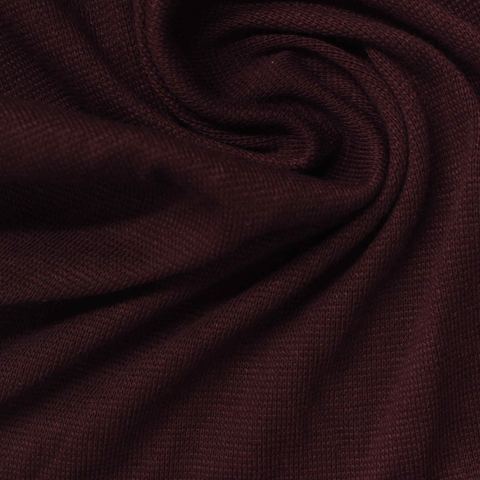 Heather Polyester Cotton Rib Knit Fabric