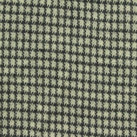 Fine Plaid Brushed Polyester Cotton Knit Fabric
