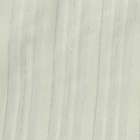Off-White Vertical-Stripe Woven, Cotton
