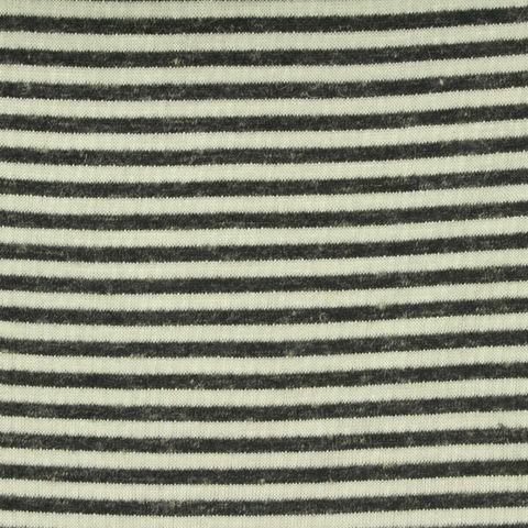 Fine Striped Polyester Viscose Stretch Knit Fabric