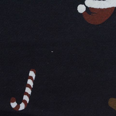 Printed Brushed Cotton Polyester French Terry Fabric