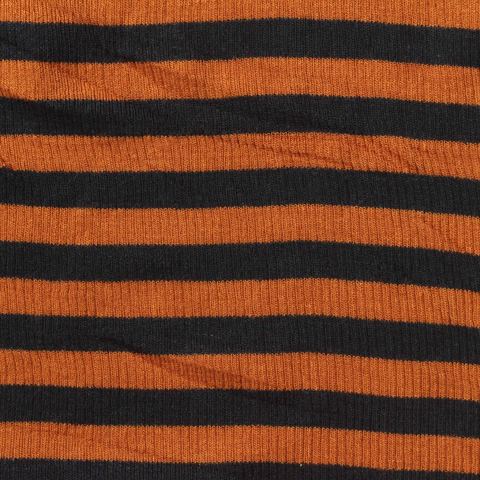 Striped Viscose Stretch Rib Knit Fabric