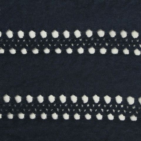 Navy Bands Mesh, Cotton